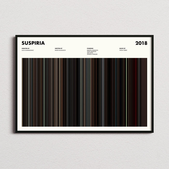 Suspiria Movie Barcode Poster