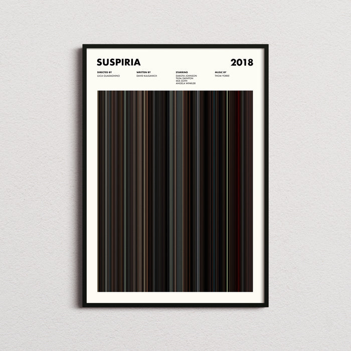 Suspiria Movie Barcode Poster