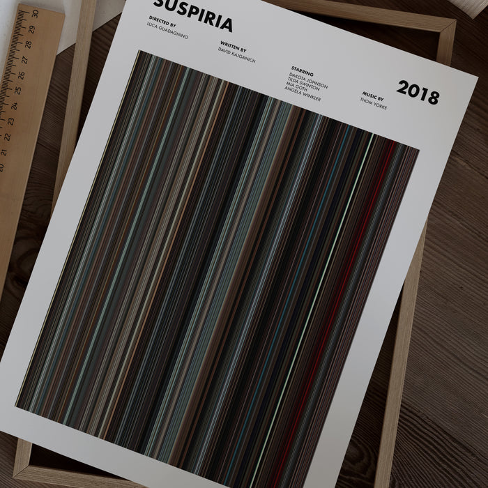 Suspiria Movie Barcode Poster