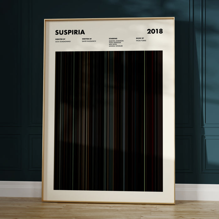 Suspiria Movie Barcode Poster