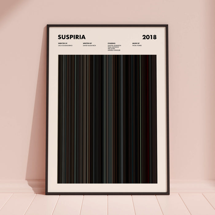 Suspiria Movie Barcode Poster