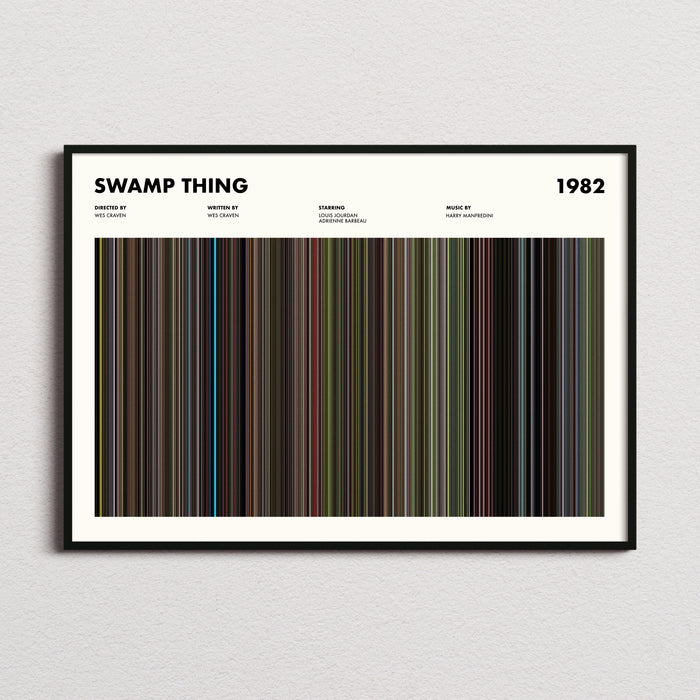 Swamp Thing Movie Barcode Poster