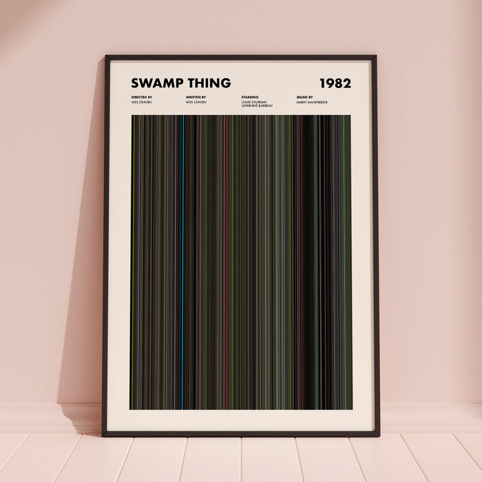 Swamp Thing Movie Barcode Poster