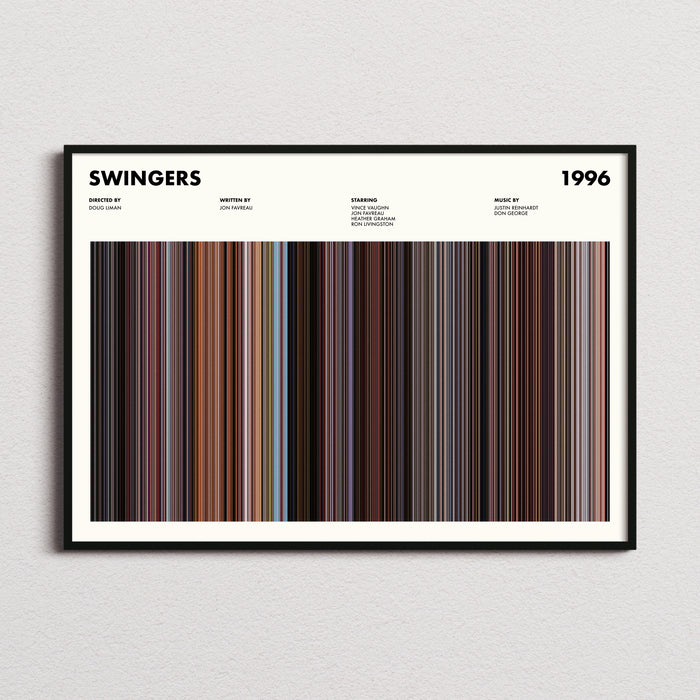 Swingers Movie Barcode Poster