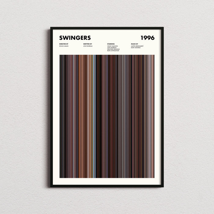 Swingers Movie Barcode Poster