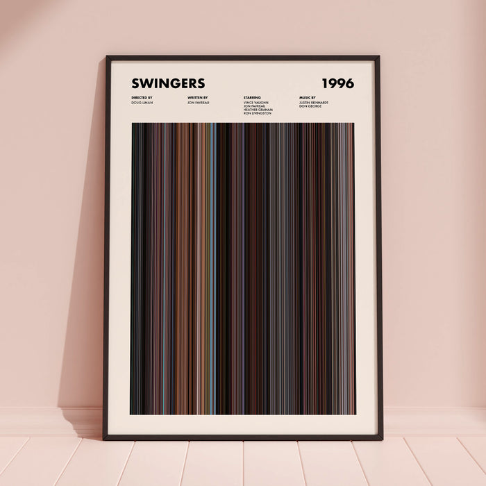 Swingers Movie Barcode Poster