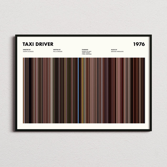 Taxi Driver Movie Barcode Poster