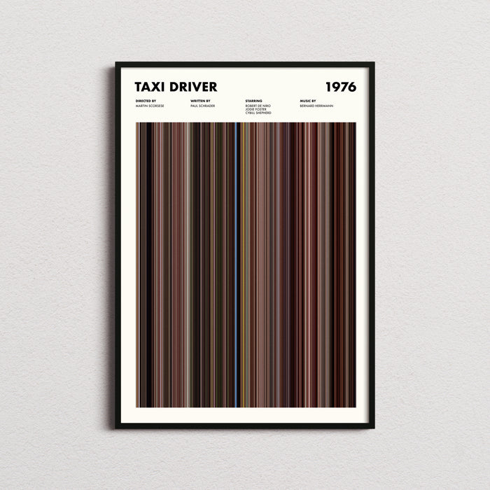 Taxi Driver Movie Barcode Poster