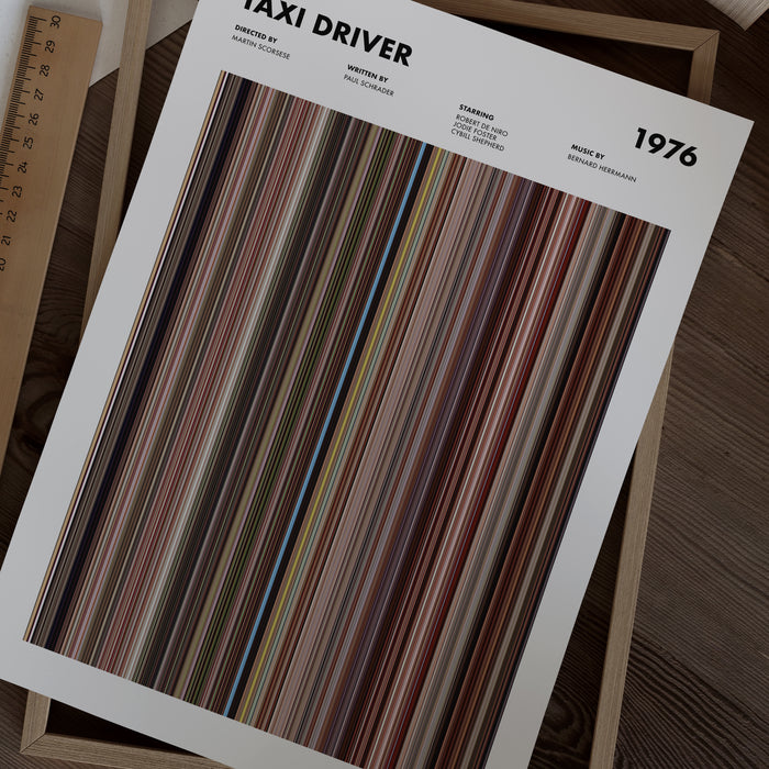 Taxi Driver Movie Barcode Poster