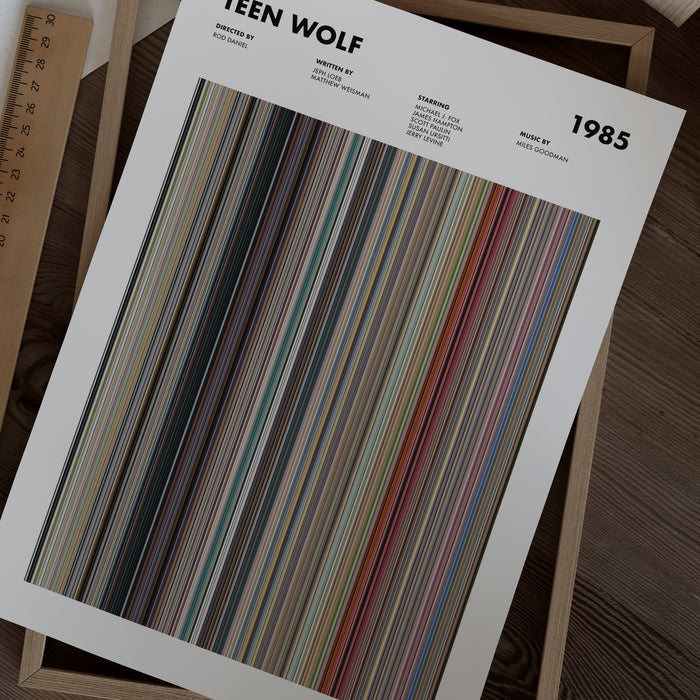 Teen Wolf Movie Barcode Movie Barcode Poster