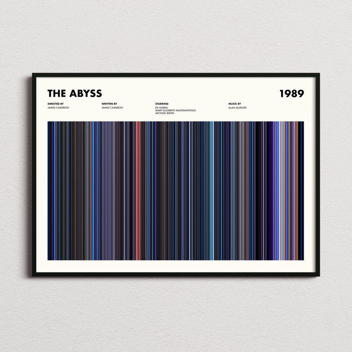 The Abyss Movie Barcode Movie Barcode Poster