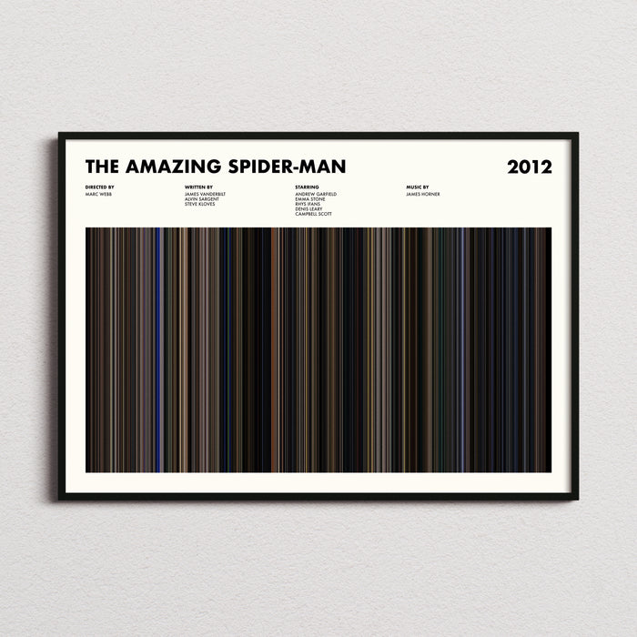 The Amazing Spider-Man Movie Barcode Poster