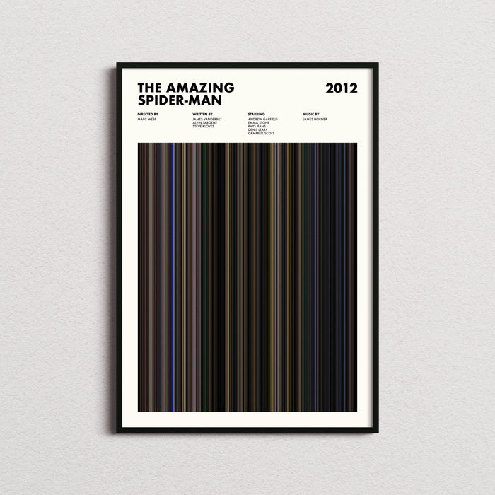 The Amazing Spider-Man Movie Barcode Poster