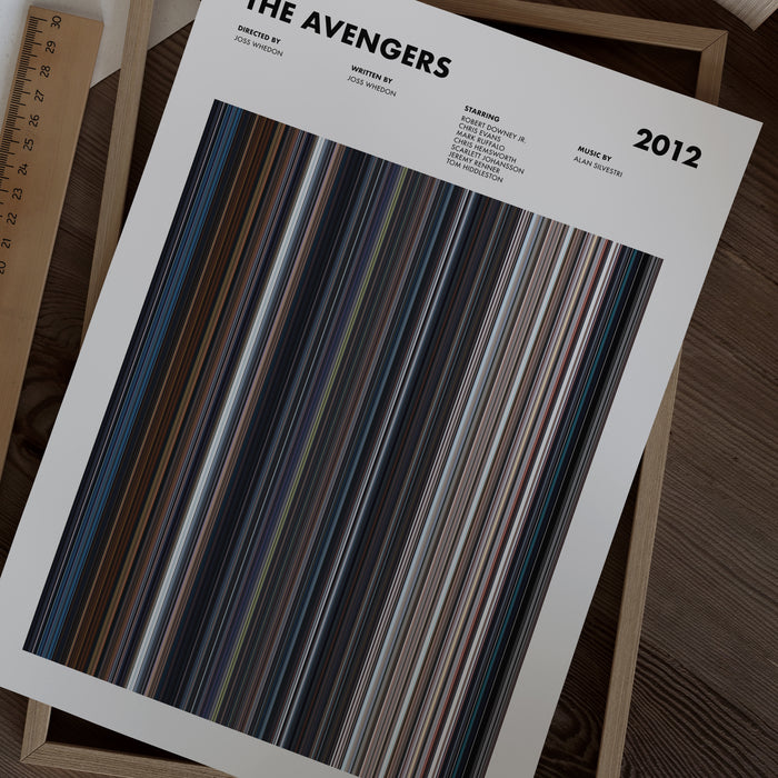 The Avengers Movie Barcode Poster