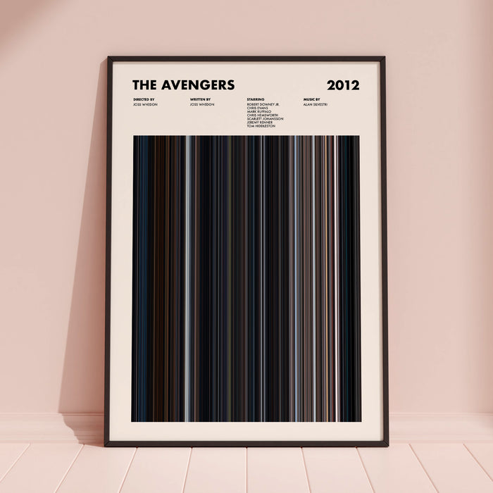 The Avengers Movie Barcode Poster