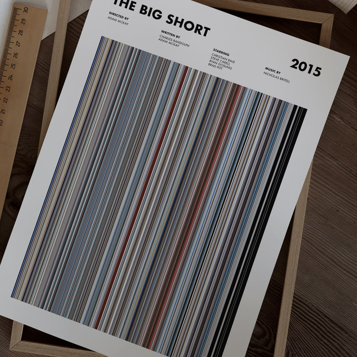 The Big Short Movie Barcode Poster