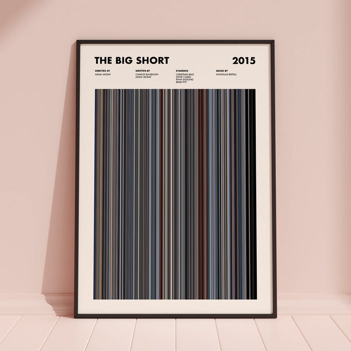 The Big Short Movie Barcode Poster