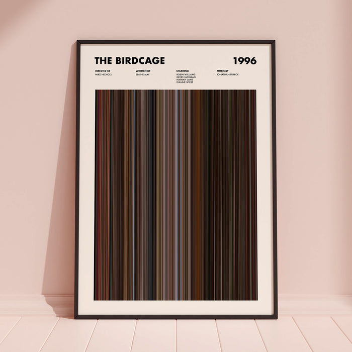 The Birdcage Movie Barcode Poster