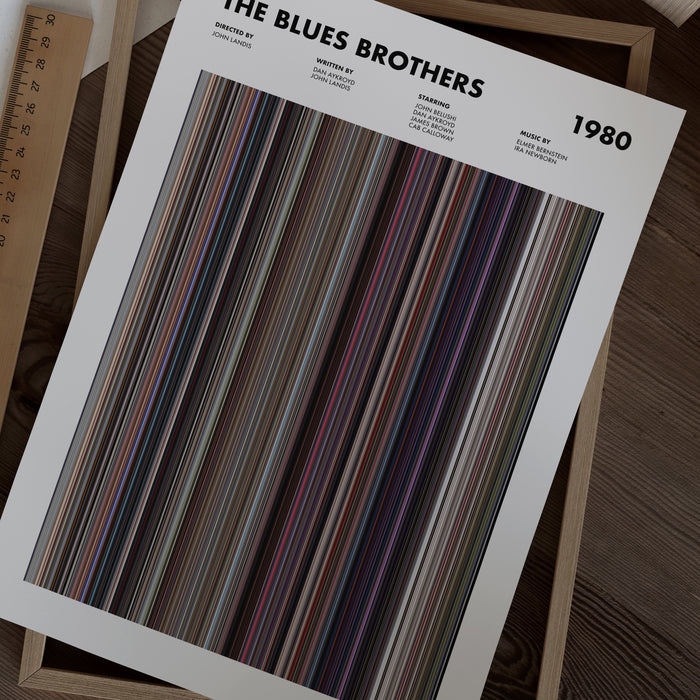 The Blues Brothers Movie Barcode Poster