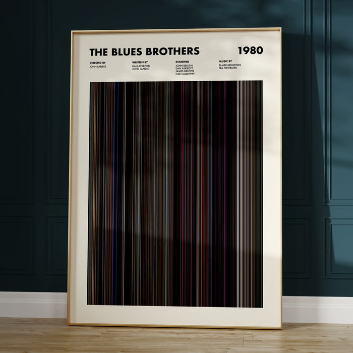 The Blues Brothers Movie Barcode Poster