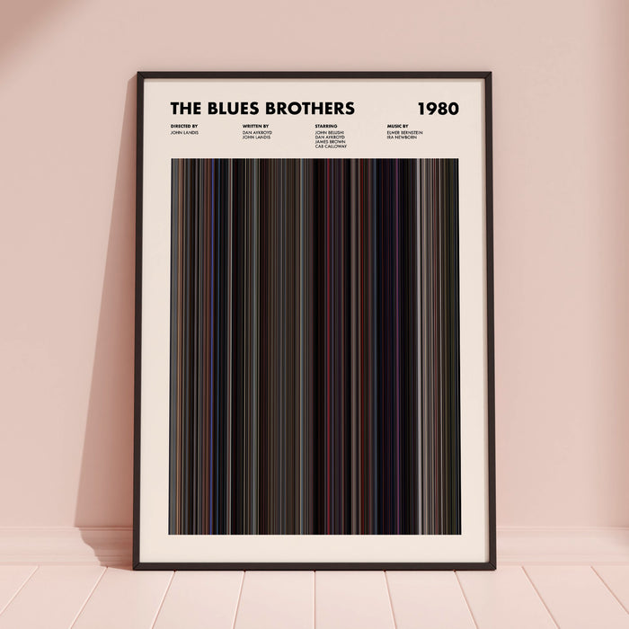 The Blues Brothers Movie Barcode Poster