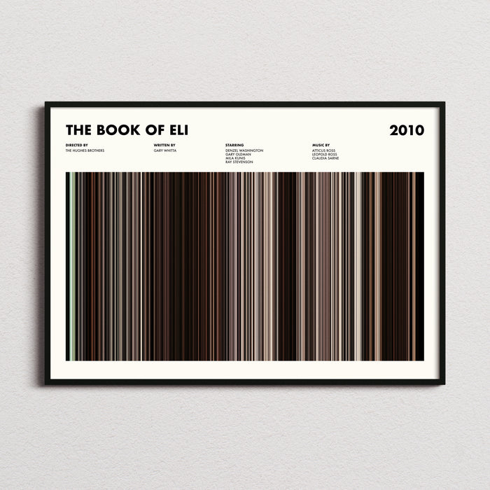 The Book Of Eli Movie Barcode Poster