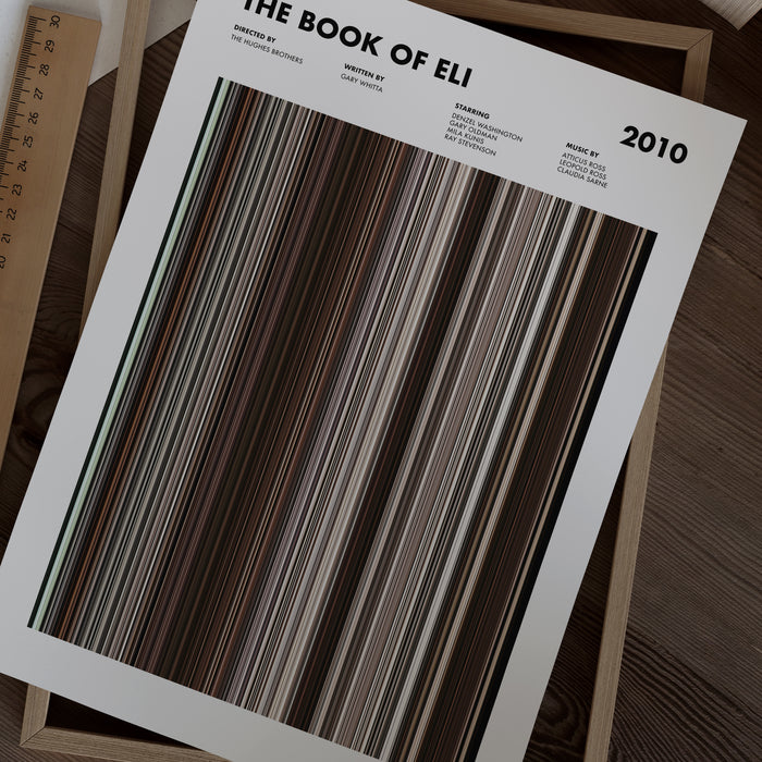 The Book Of Eli Movie Barcode Poster