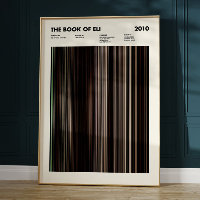 The Book Of Eli Movie Barcode Poster