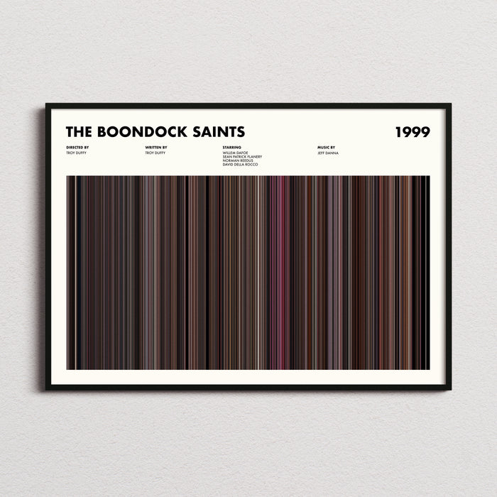 The Boondock Saints Movie Barcode Poster