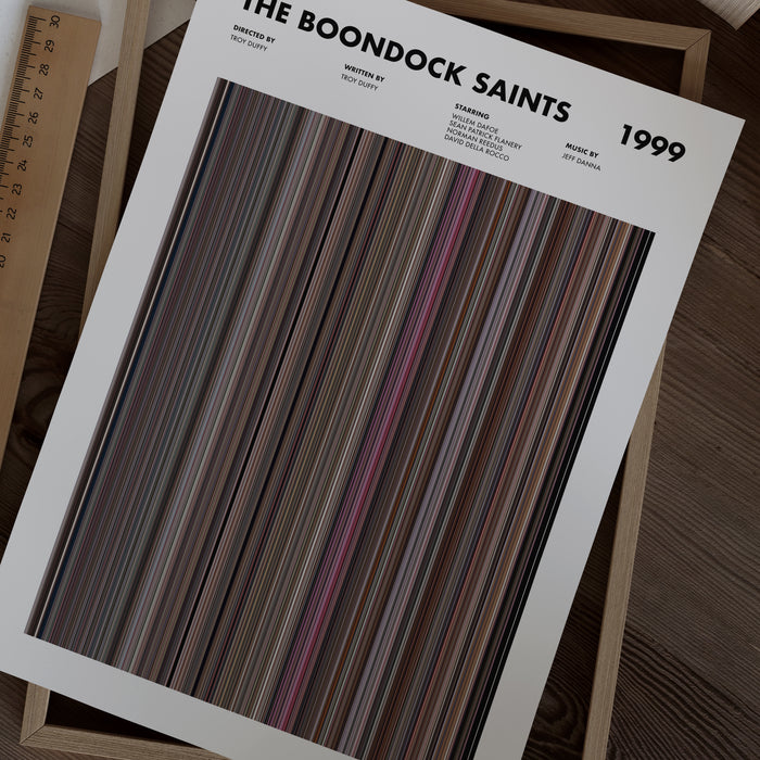 The Boondock Saints Movie Barcode Poster