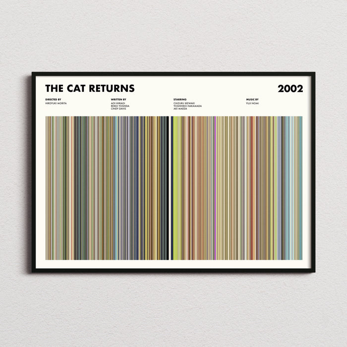 The Cat Returns Movie Barcode Poster