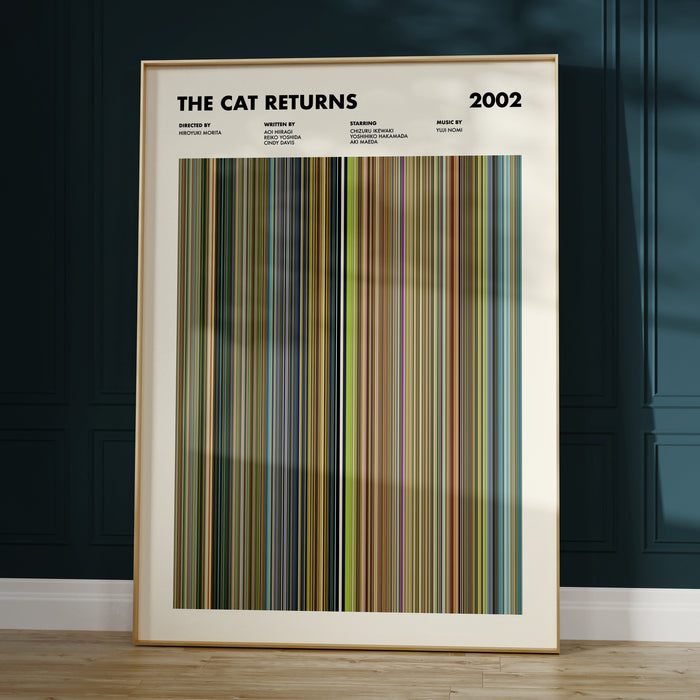 The Cat Returns Movie Barcode Poster