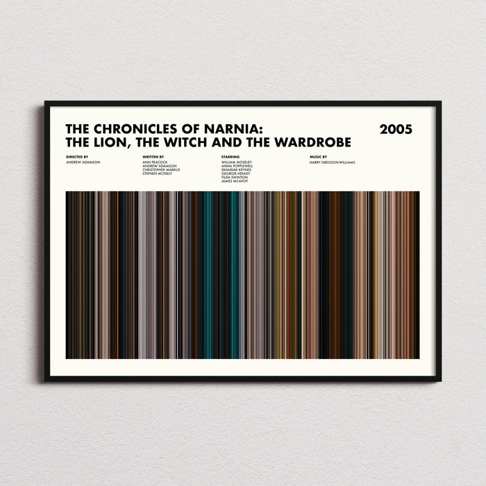 The Chronicles of Narnia Movie Barcode Movie Barcode Poster