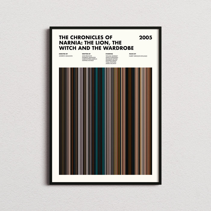 The Chronicles of Narnia Movie Barcode Movie Barcode Poster