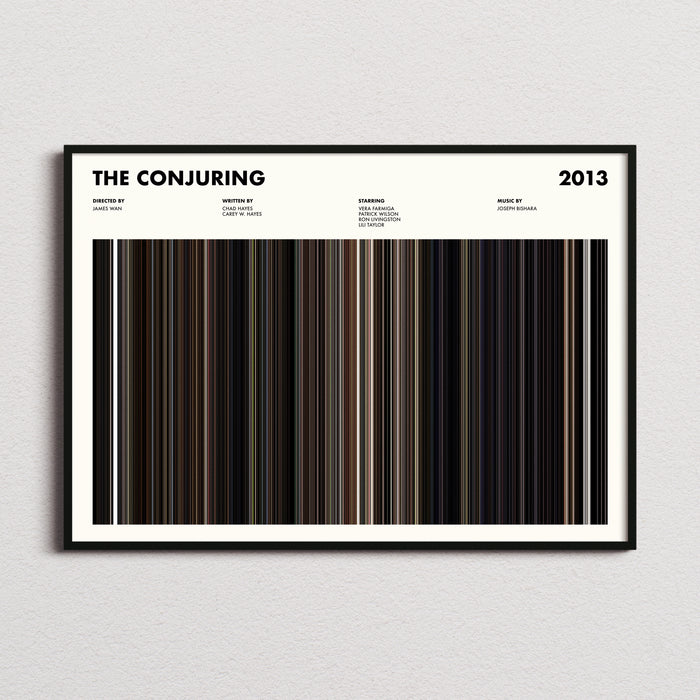 The Conjuring Movie Barcode Poster