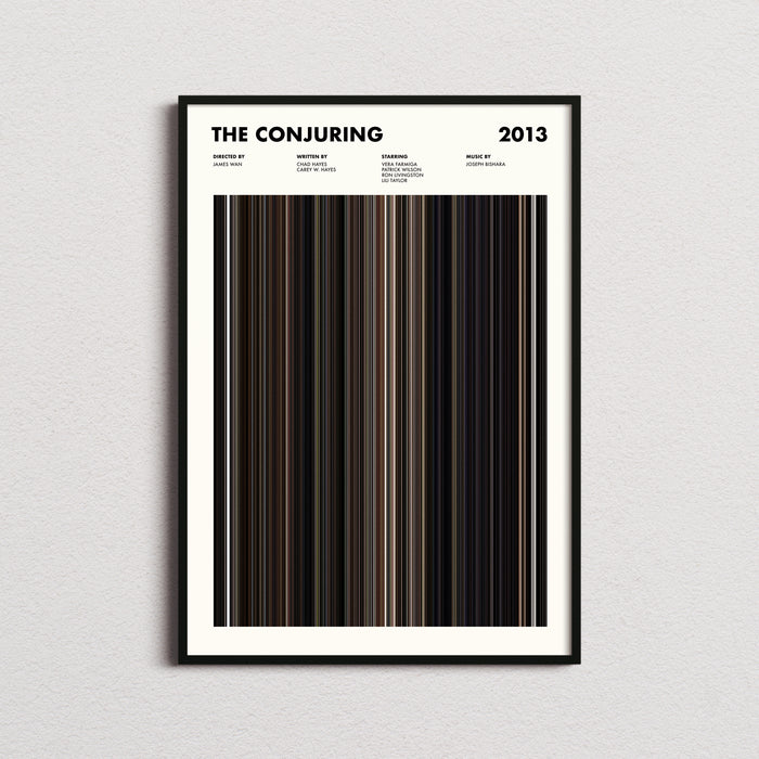 The Conjuring Movie Barcode Poster