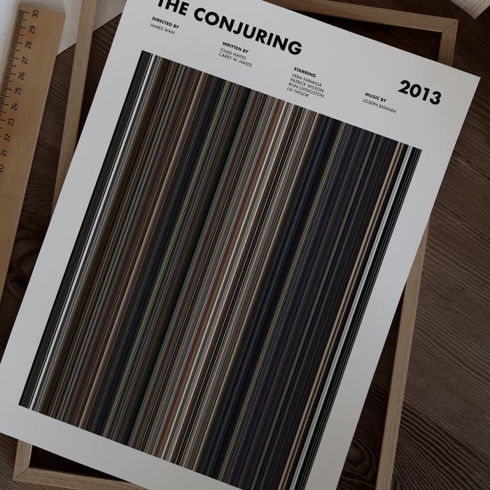 The Conjuring Movie Barcode Poster