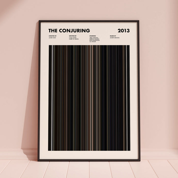 The Conjuring Movie Barcode Poster