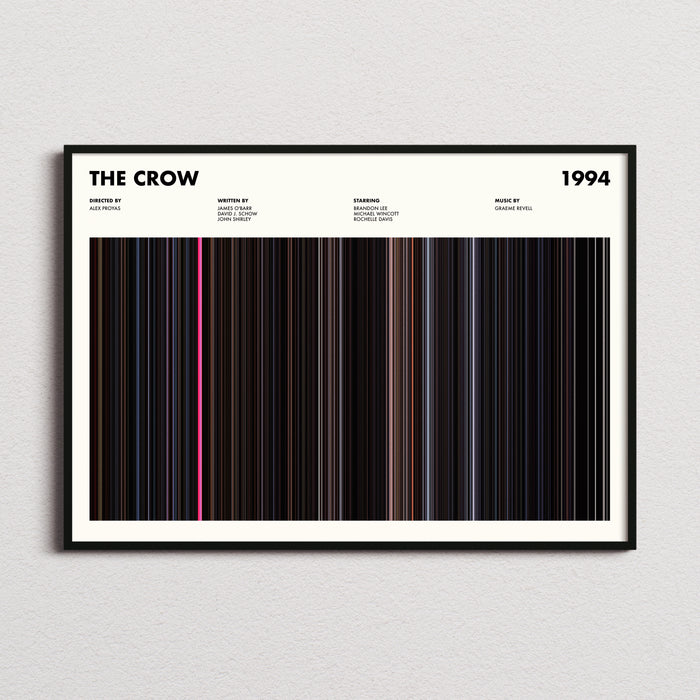 The Crow Movie Barcode Poster