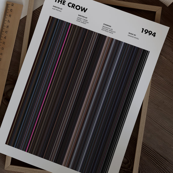 The Crow Movie Barcode Poster