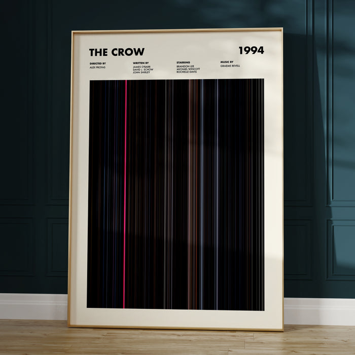 The Crow Movie Barcode Poster