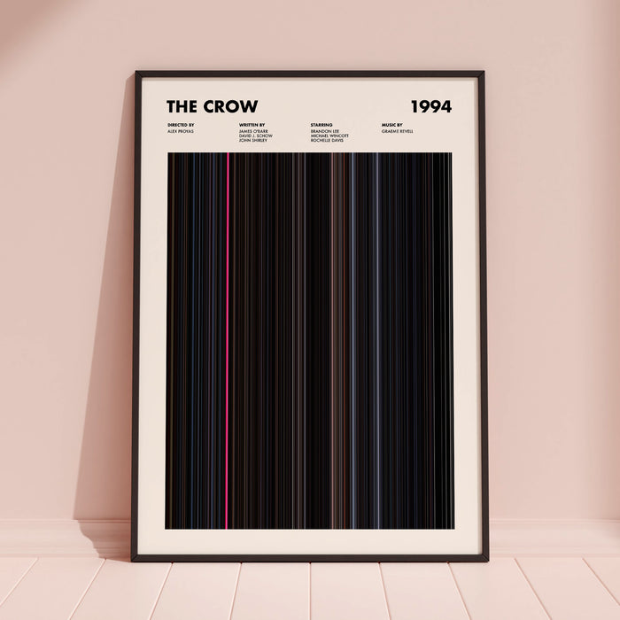 The Crow Movie Barcode Poster