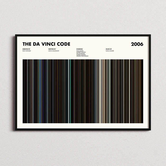 The Da Vinci Code Movie Barcode Poster