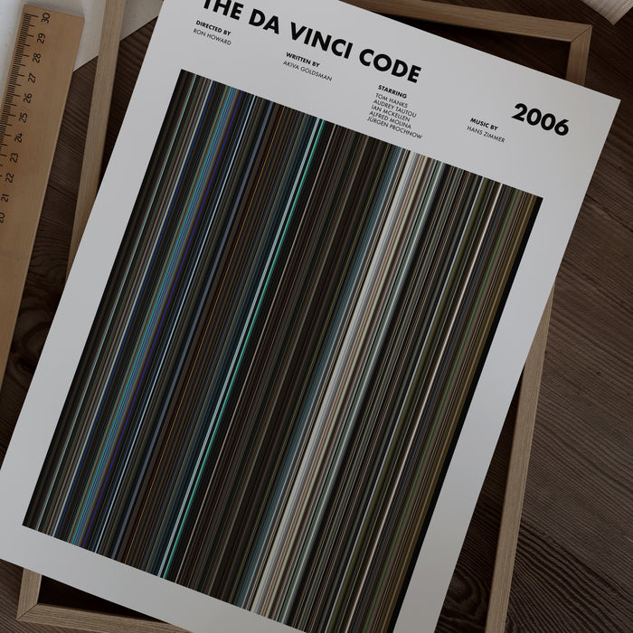 The Da Vinci Code Movie Barcode Poster