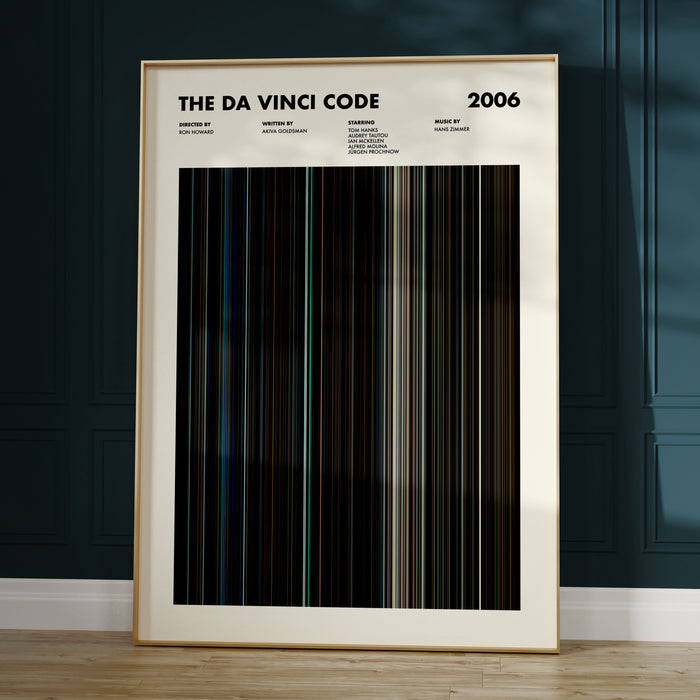 The Da Vinci Code Movie Barcode Poster