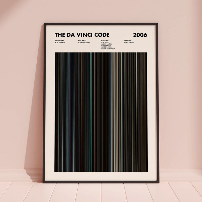 The Da Vinci Code Movie Barcode Poster