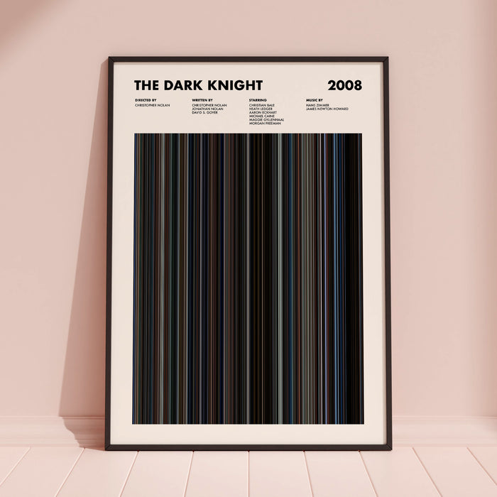 The Dark Knight Movie Barcode Poster