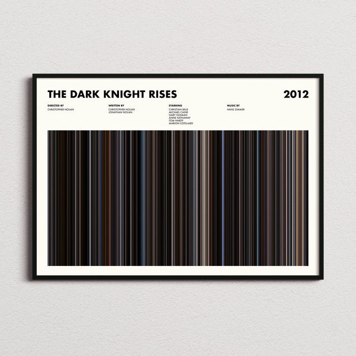 The Dark Knight Rises Movie Barcode Movie Barcode Poster