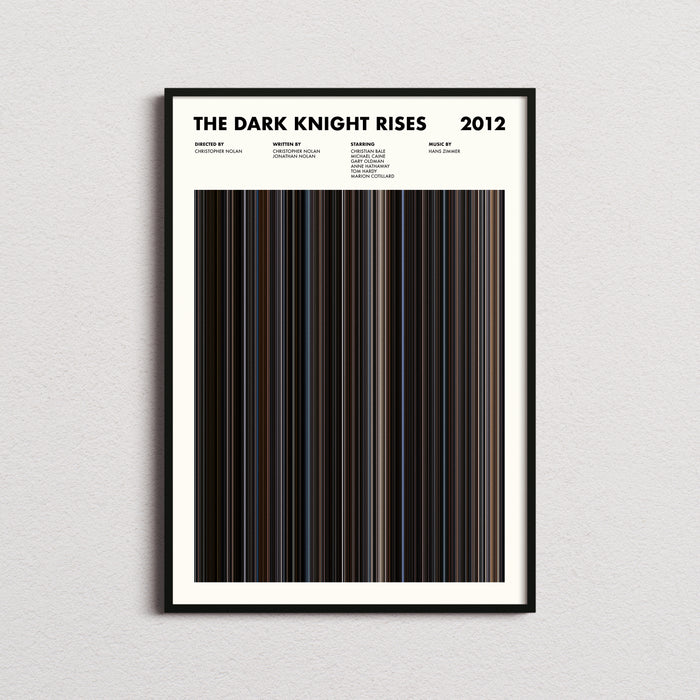 The Dark Knight Rises Movie Barcode Movie Barcode Poster