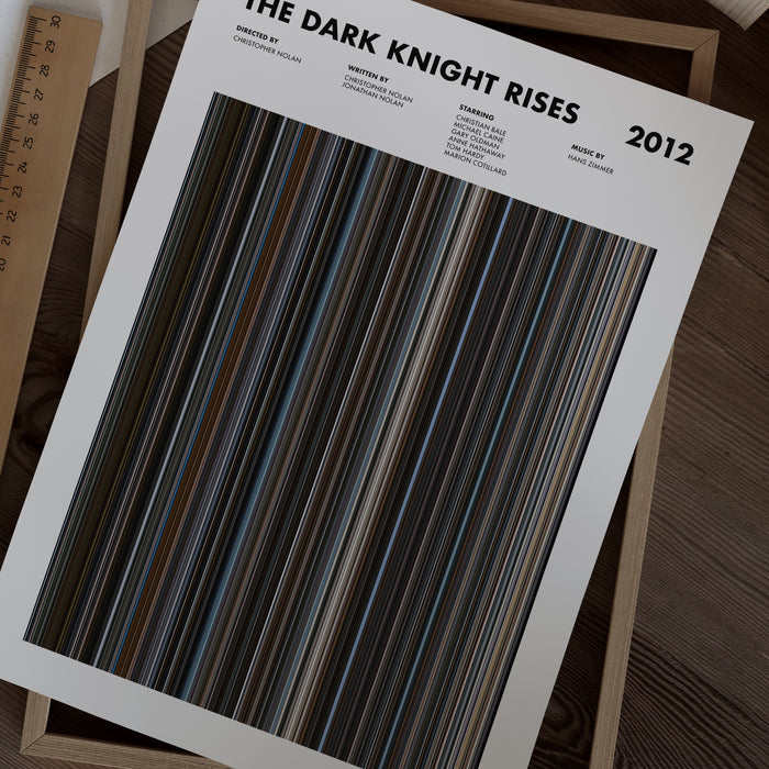 The Dark Knight Rises Movie Barcode Movie Barcode Poster